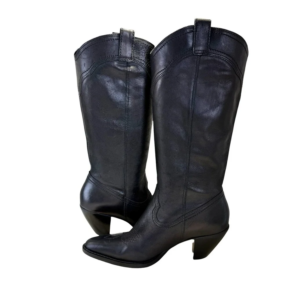 White Mountain Women's Black Leather 
